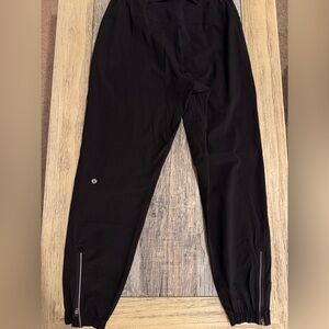 mens lulu Black Joggers